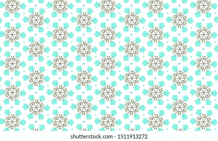 Cyan Dame’s Rocket Flower with Dots Pattern Background