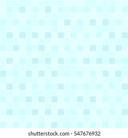 Cyan square pattern. Seamless vector