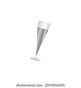 Cyan Stemware. Champagne Glass. Toasting Glass