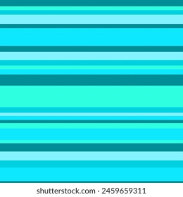 Cyan teal blue sea green summer stripes vector seamless pattern