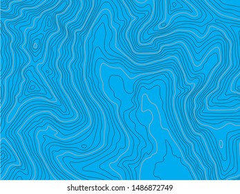 Cyan topographic map vector design