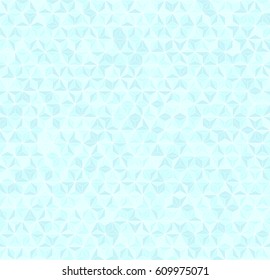 Cyan triangle pattern. Seamless vector