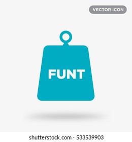 Cyan weight icon illustration isolated vector sign symbol