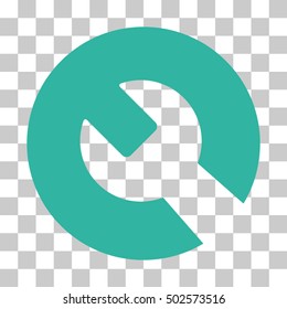 Cyan Wrench interface icon. Vector pictogram style is a flat symbol on chess transparent background.