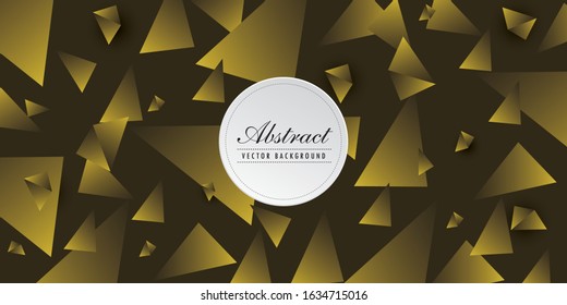 Cyan yellow triangles grid abstract polygonal background