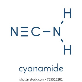 Cyanamide Molecule Used Agriculture Chemical Synthesis Stock Vector ...