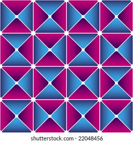 Cyan-magenta drapery pattern