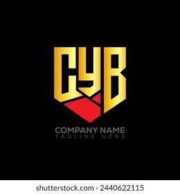 Abstraktes CYB-Logo-Design. Einzigartiges Design von CYB. CYB.
