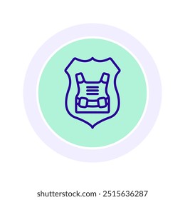 Cyber Armor icon, armor, security, protection, digital line icon, editable vector icon, pixel perfect, illustrator ai file