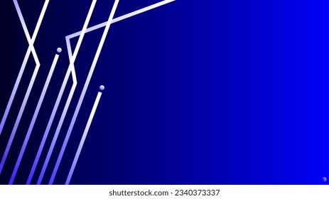 Cyber artistic gradient lines blue technology background.