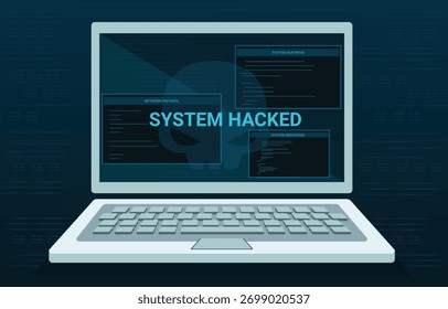 Warnung bei Cyberangriffen: System gehackt, vertrauliche Daten weltweit verfügbar gemacht.