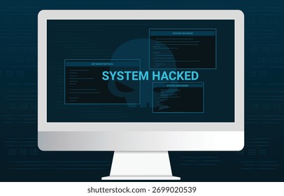 Warnung bei Cyberangriffen: System gehackt, vertrauliche Daten weltweit verfügbar gemacht.
