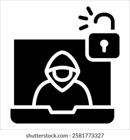 Cyber Attack Icon Element For Design