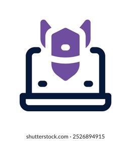 cyber attack icon. vector dual tone icon for your website, mobile, presentation, and logo design.