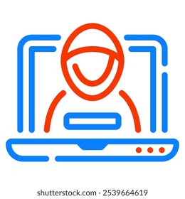 Icono de ataque cibernético para Web, App, infografía, etc