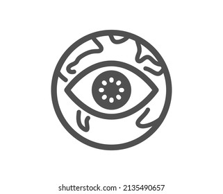 Cyber attack icon. Web protection sign. Internet phishing symbol. Classic flat style. Quality design element. Simple cyber attack icon. Vector