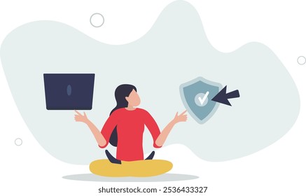 Protección contra ataques cibernéticos, protección contra hackers de Internet, sistemas de seguridad informática o cortafuegos de privacidad.