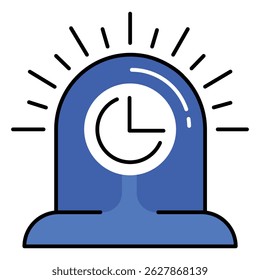 Cyber Attack Response Vector Icon for Risk Management and Security Protocols