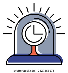 Cyber Attack Response Vector Icon Depicting Defense Against Digital Threats