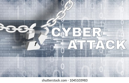 Cyber Attack Theme With Brocken Lock