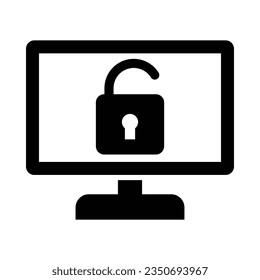 Cyber Attack Vector Glyph Icon For Personal And Commercial Use.
