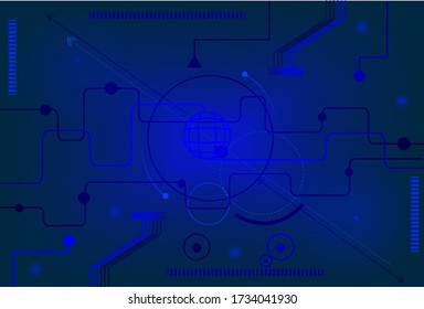 Richtlinien für Cyber-​ ​.  Grafik und Design der Hintergrundnetzwerkverbindung.