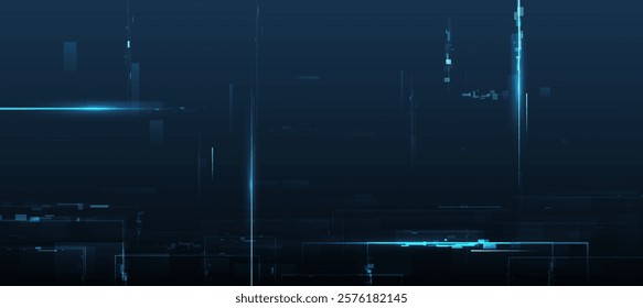 The cyber background,blue line futuristic digital technology innovation backfround for event tech poster  or presentation product business