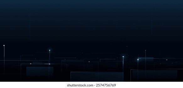 The cyber background,line futuristic digital technology innovation backfround for event tech poster  or presentation product business