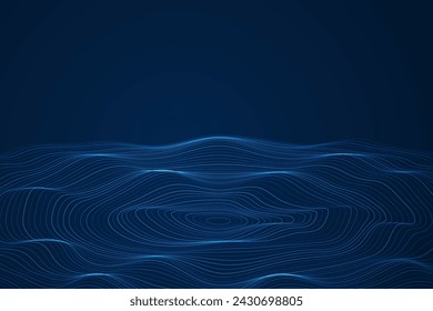 Cyber big data flow. Network line connect stream. Concept of AI technology