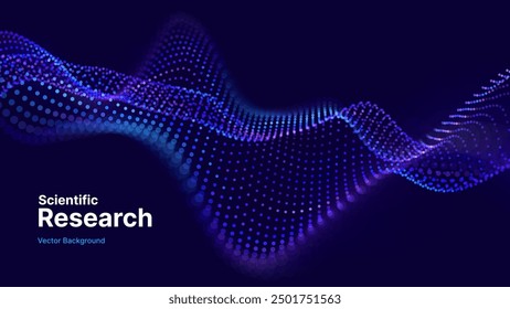 Cyber Big Data Flow Partikel Bokeh. Digitales neuronales Netzwerk. Konzept der KI Künstliche Intelligenz Technologie Machine Deep Learning. Digitale Kommunikation. Präsentationsvektor für Wissenschaftstechnologie.