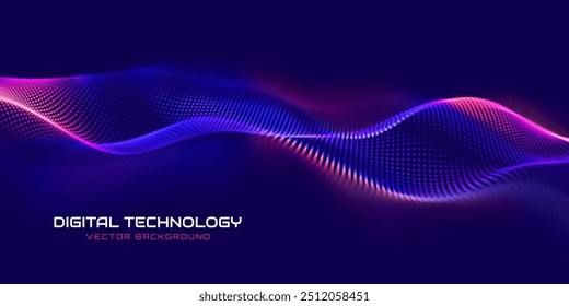 Cyber Big Data Flow Particles Bokeh. Digital Neural Network. Concept of AI Artificial Intelligence Technology Machine Deep Learning. Digital Communication. Science Technology Presentation Vector.