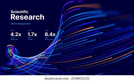 Cyber Big Data Flow Particles Bokeh. Digital Neural Network. Concept of AI Artificial Intelligence Technology Machine Deep Learning. Digital Communication. Science Technology Presentation Vector.