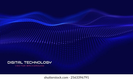Cyber Big Data Flow Particles Bokeh. Digital Neural Network. Concept of AI Artificial Intelligence Technology Machine Deep Learning. Digital Communication. Science Technology Presentation Vector.