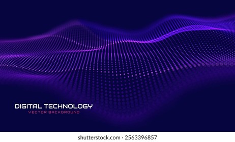 Cyber Big Data Flow Particles Bokeh. Digital Neural Network. Concept of AI Artificial Intelligence Technology Machine Deep Learning. Digital Communication. Science Technology Presentation Vector.