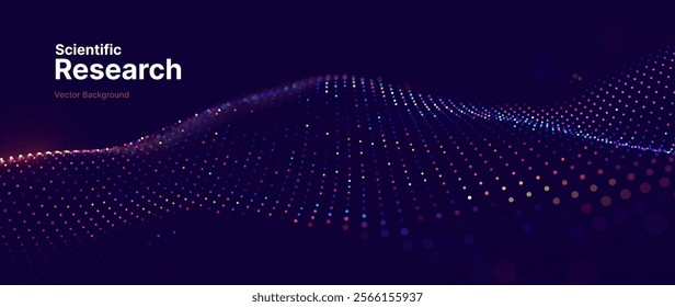 Cyber Big Data Flow Particles Bokeh. Digital Neural Network. Concept of AI Artificial Intelligence Technology Machine Deep Learning. Digital Communication. Science Technology Presentation Vector.