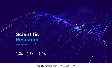 Cyber Big Data Flow Particles Bokeh. Digital Neural Network. Concept of AI Artificial Intelligence Technology Machine Deep Learning. Digital Communication. Science Technology Presentation Vector.