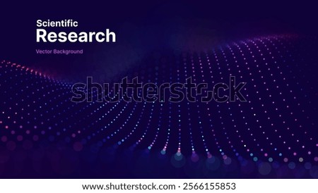 Cyber Big Data Flow Particles Bokeh. Digital Neural Network. Concept of AI Artificial Intelligence Technology Machine Deep Learning. Digital Communication. Science Technology Presentation Vector.