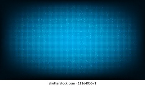 Cyber Blue Circuit Microchip Technology Background,Hi-tech Digital and Communication Concept design,Free Space For text in put,Vector illustration.