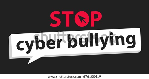 Cyber Bullying Background Design Graphic Vector Stock Vector (Royalty ...