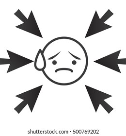 Cyber Bullying Graphic with Victim and Troll