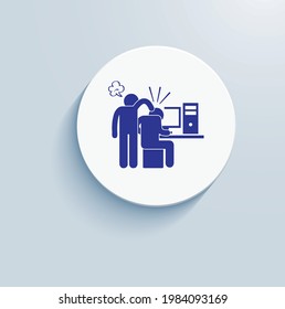 Cyber bullying icon vector design
