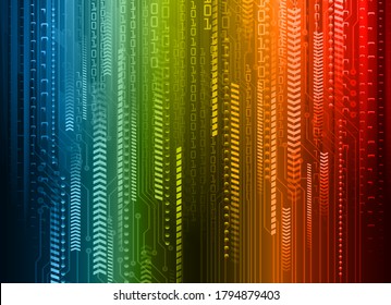 fondo de concepto de tecnología futura de circuito cibernético
