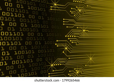fondo de concepto de tecnología futura de circuito cibernético