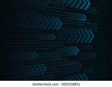 cyber circuit future technology concept background