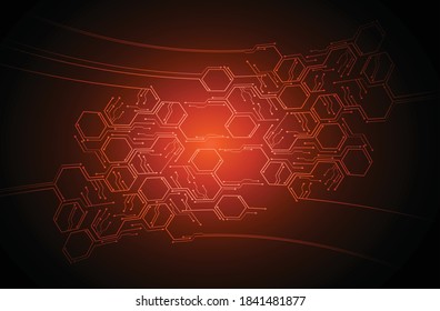 cyber circuit future technology concept background
