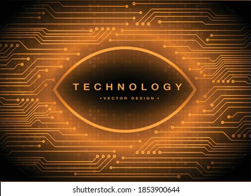 cyber circuit future technology concept background
