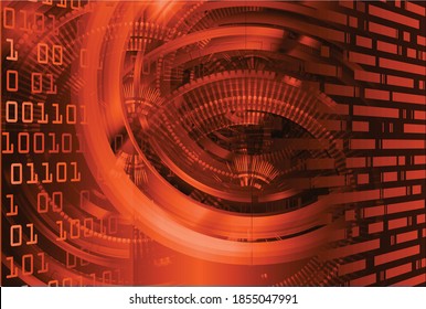 cyber circuit future technology concept background