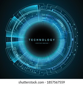 cyber circuit future technology concept background