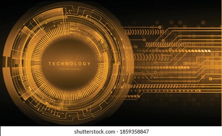 cyber circuit future technology concept background