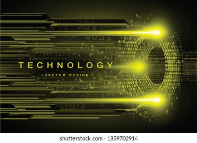 fondo de concepto de tecnología futura de circuito cibernético